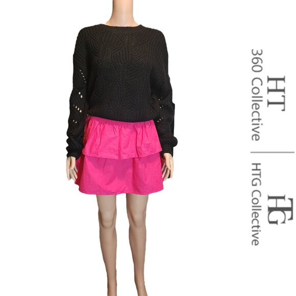HT 360 Collective Layered Mini Skirt NWT Pink Large - Picture 1 of 8